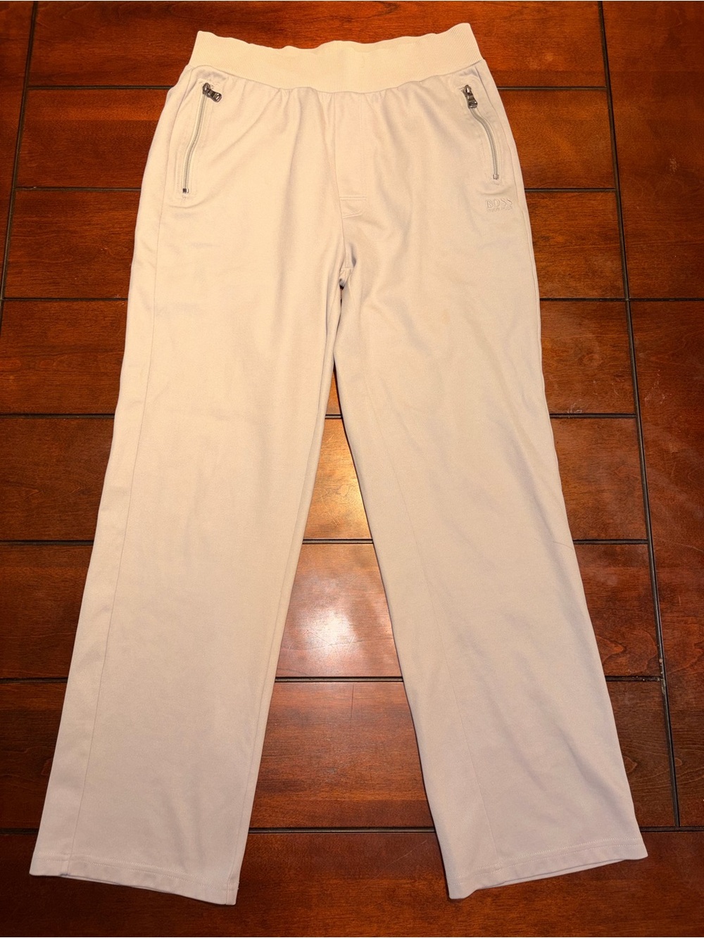 BOSS Hugo Boss Men’s Beige Extra Soft Leisure Pants Size Small 30x29